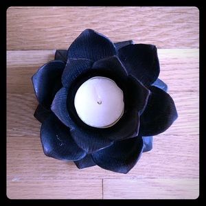 Lotus flower candle holder